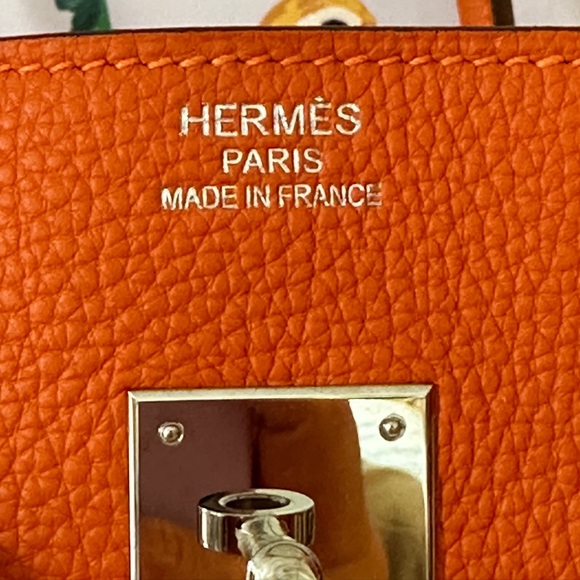 Hermes Orange Birkin 35 Bag - Picture 5 of 15